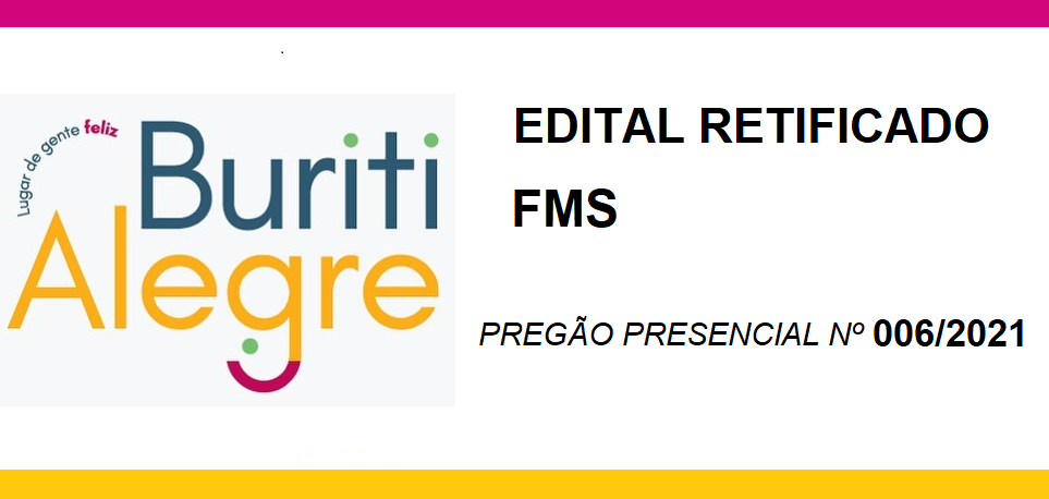 Edital Retificado Preg O Presencial N Fms Prefeitura